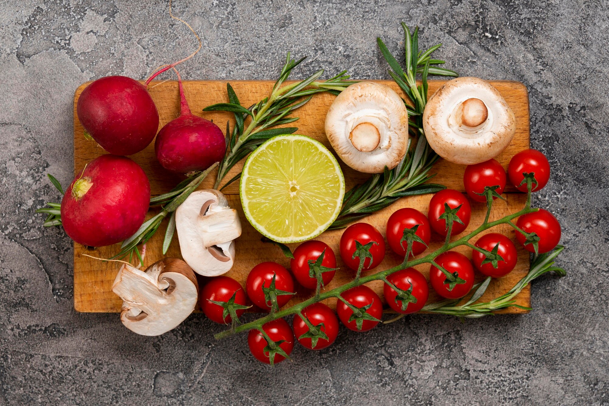Ingredientes frescos y naturales